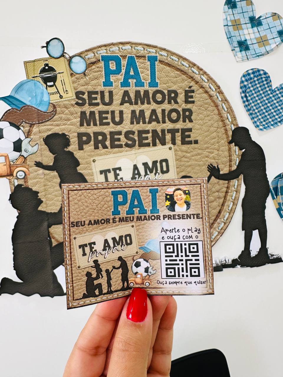 Cartão com Áudio para o Dia dos Pais + Painel