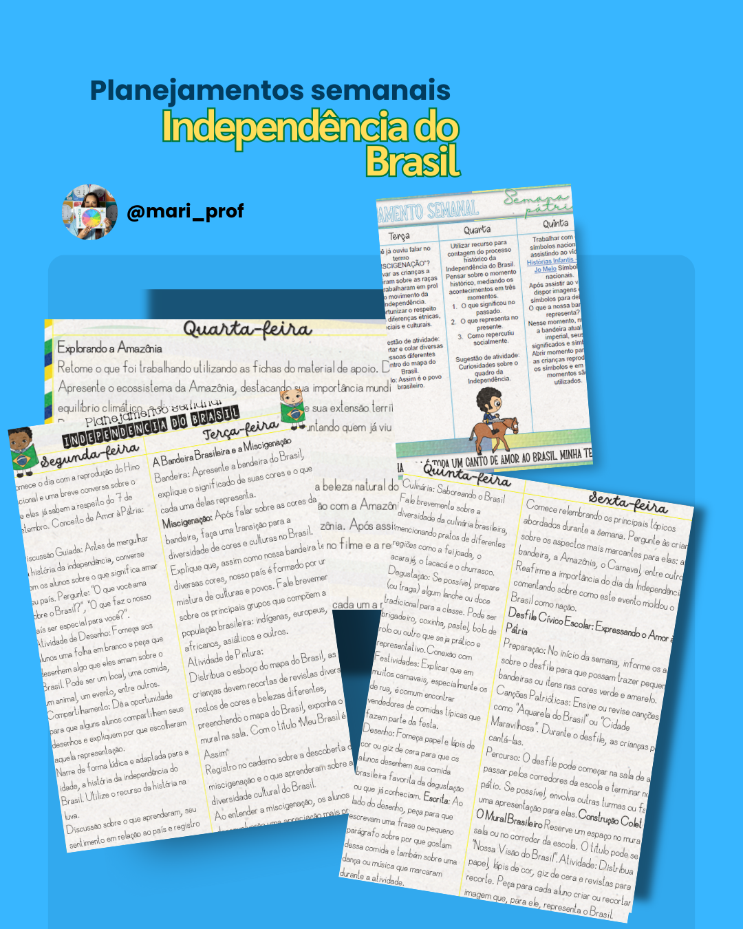 Independência do Brasil -  Planejamentos Semana da Pátria