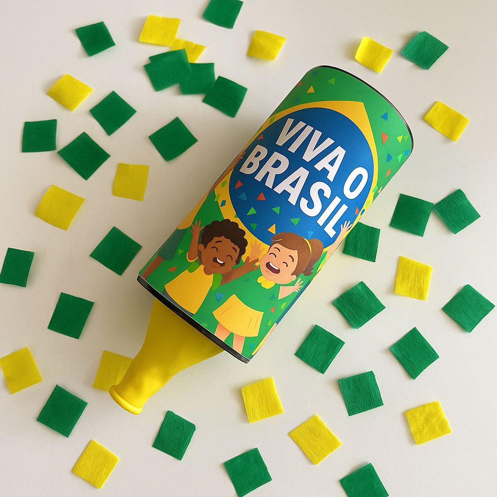 Independência do Brasil - Bombinha de confetes