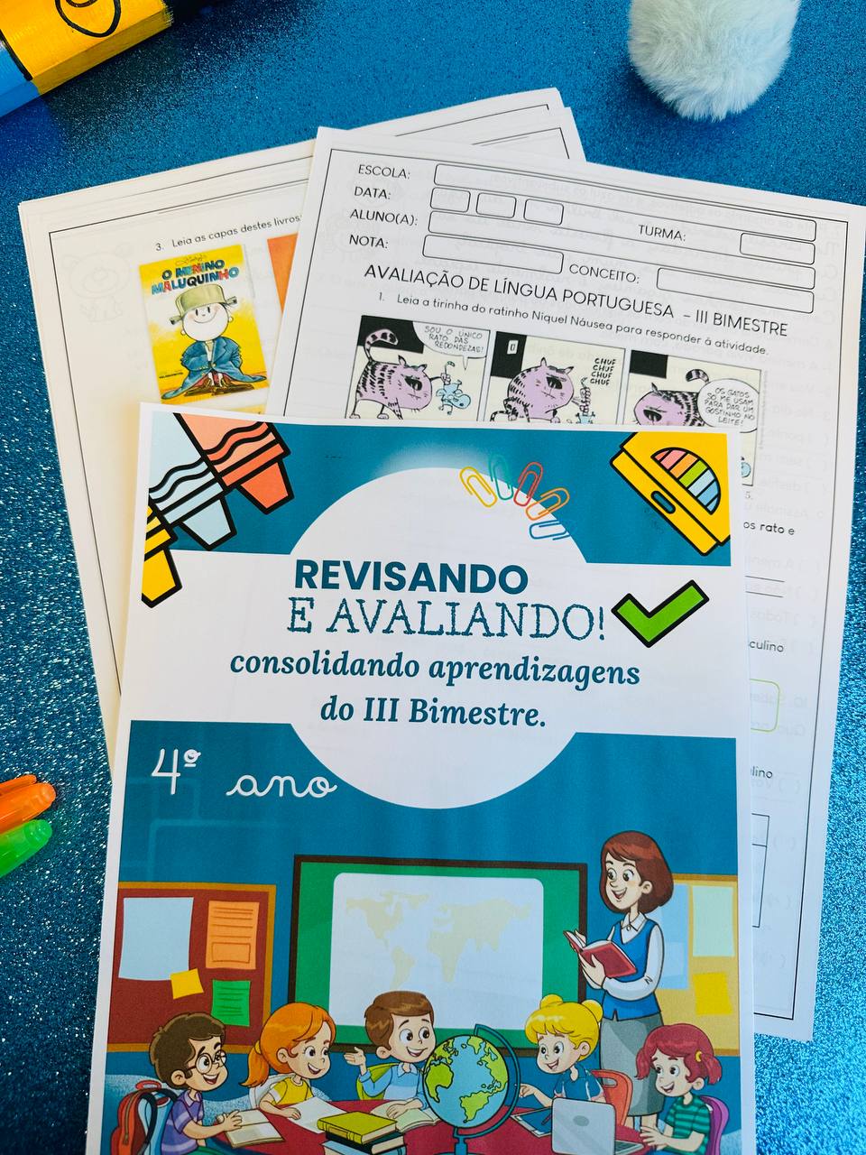 Revisão e avaliação 3º Bimestre | 4º ano (BNCC Provas prontas com GABARITO)
