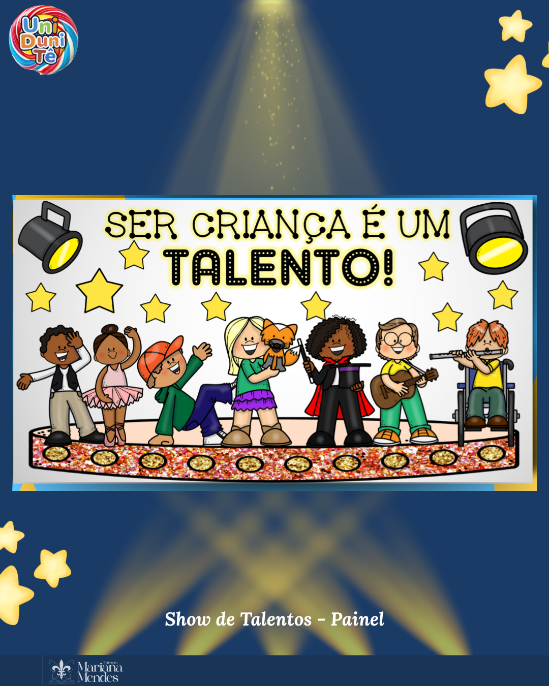Painel Show de talentos Programação Dia das Crianças